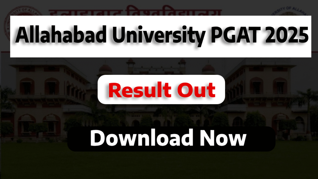 Allahabad University PGAT 2025